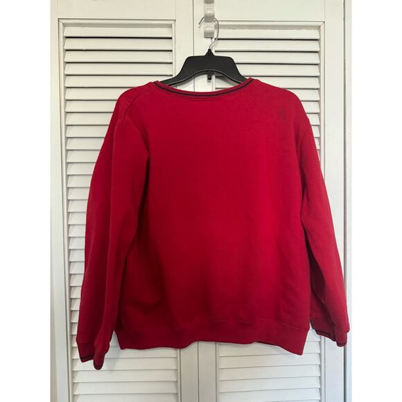 Baxter and Wells Red Christmas Sweater w/ Teddy Bear and Ornaments Sz: 1X - Picture 4 of 4